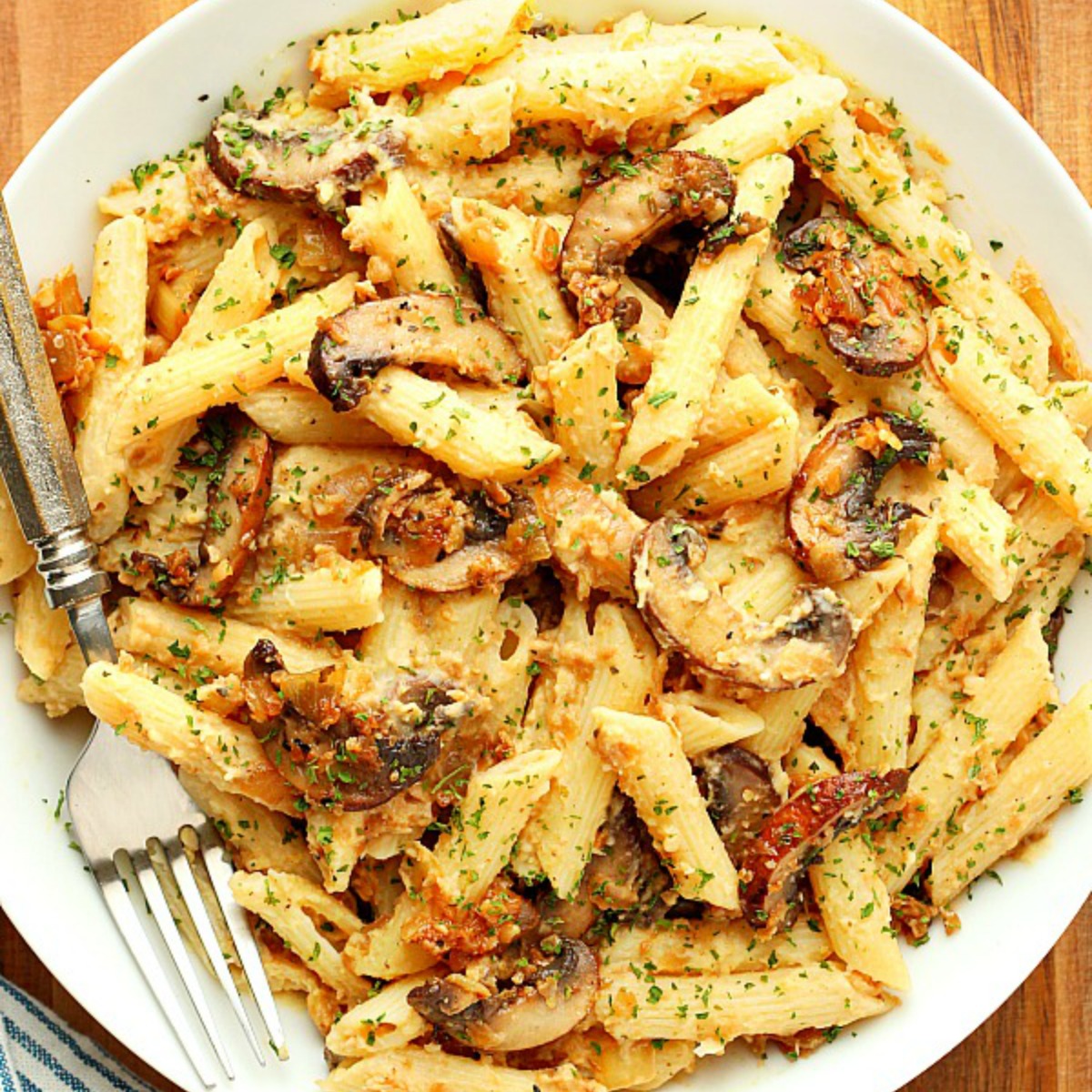 Vegan Mushroom Pasta - Deliciously Made From Plants