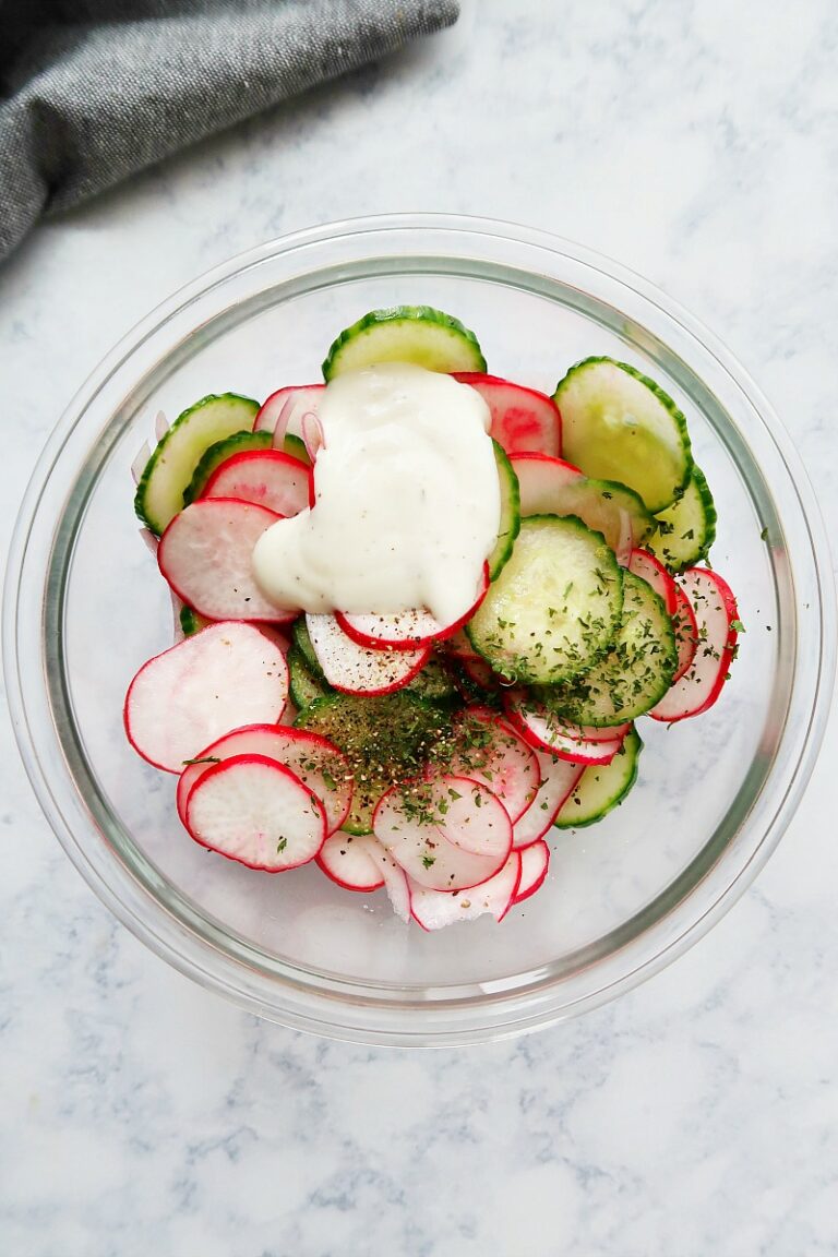Vegan Creamy Radish Salad Deliciously Made From Plants